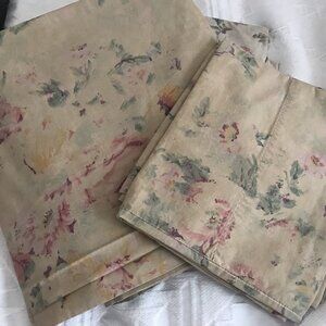 Vintage Ralph Lauren Francesca Queen Sheet Set